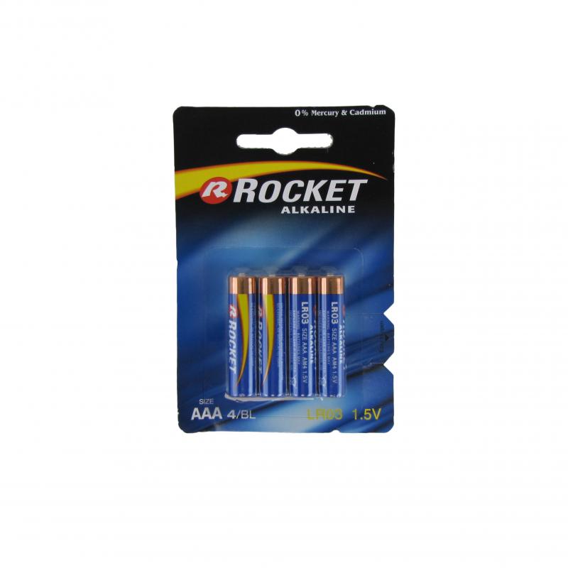 Baterie alkaiczne R3/AAA Rocket 4szt.